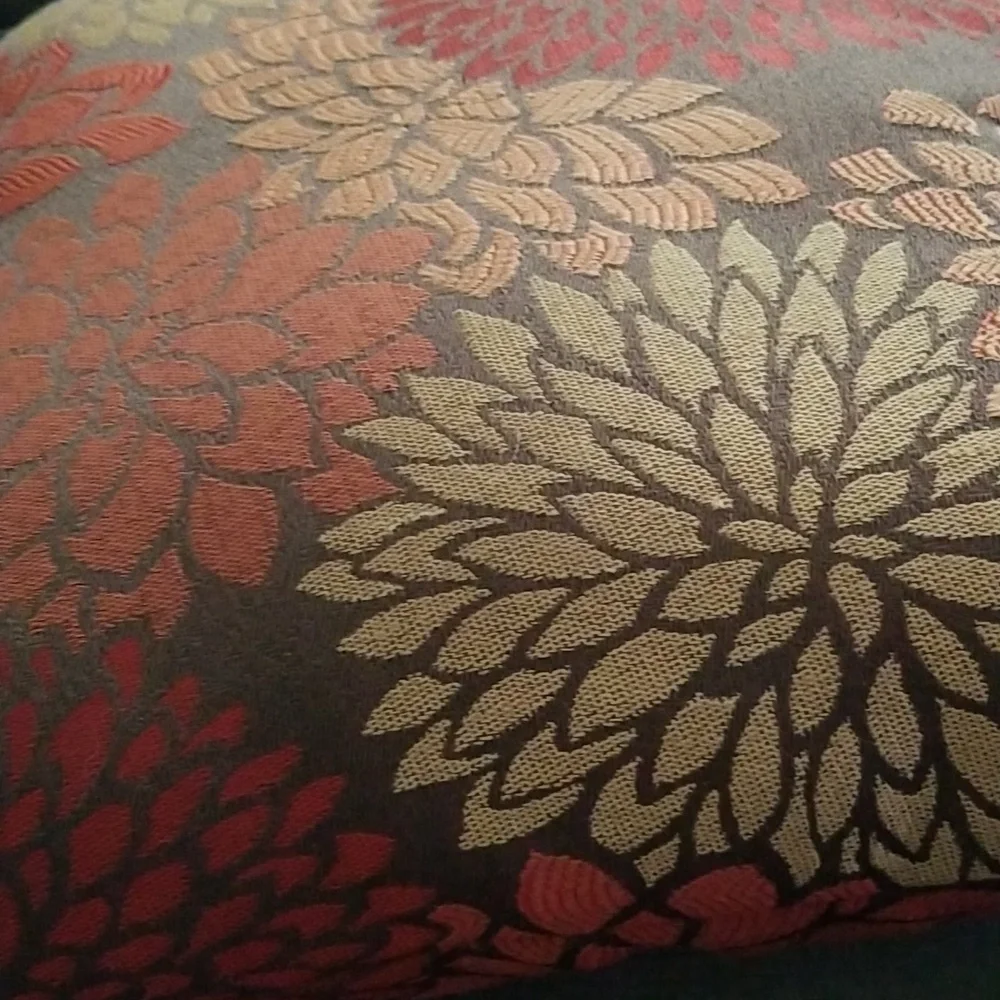 Earthtones Metallic Upholstered Accent Throw Pillow